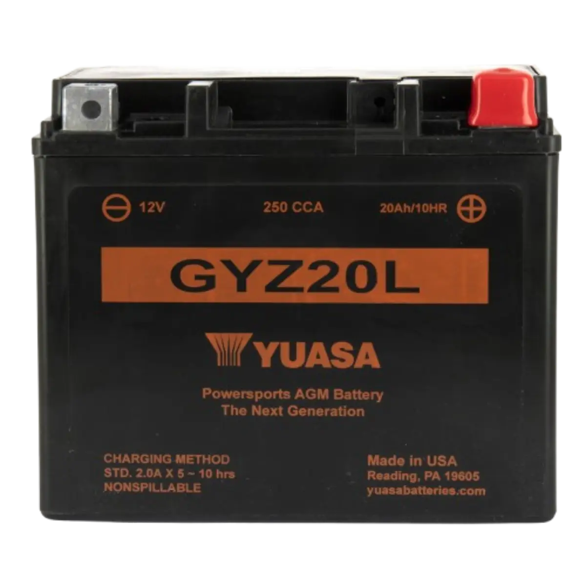 Batterie Yuasa GYZ20L sans entretien AGM