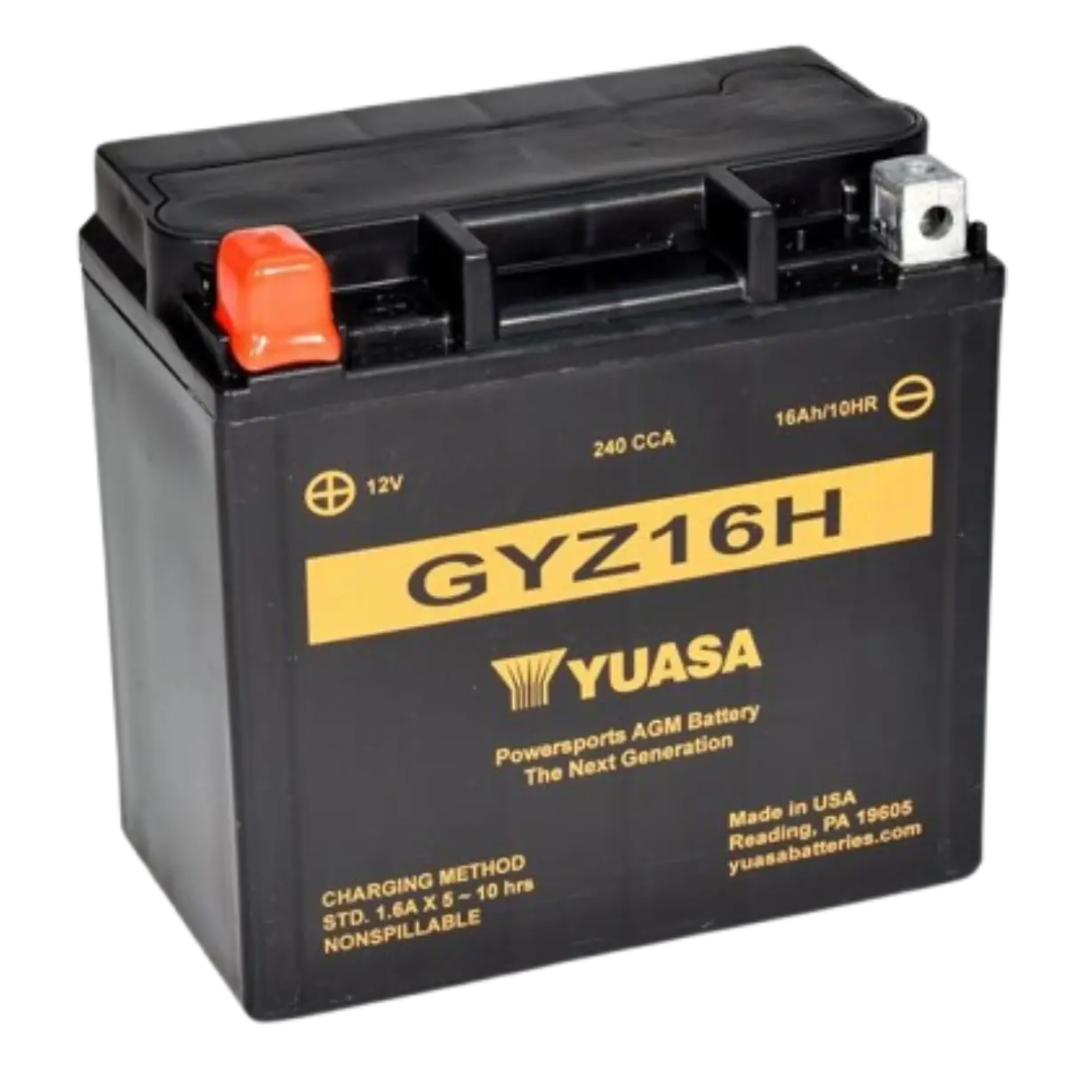 Batterie Yuasa GYZ16H sans entretien AGM