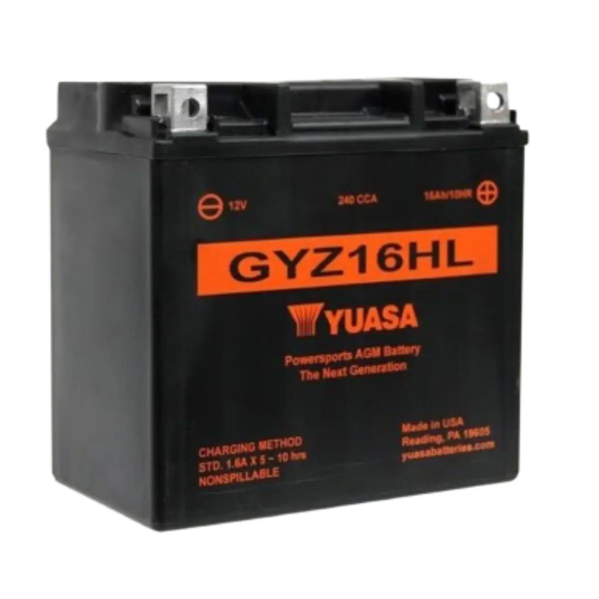 Batterie Yuasa GYZ16HL sans entretien AGM