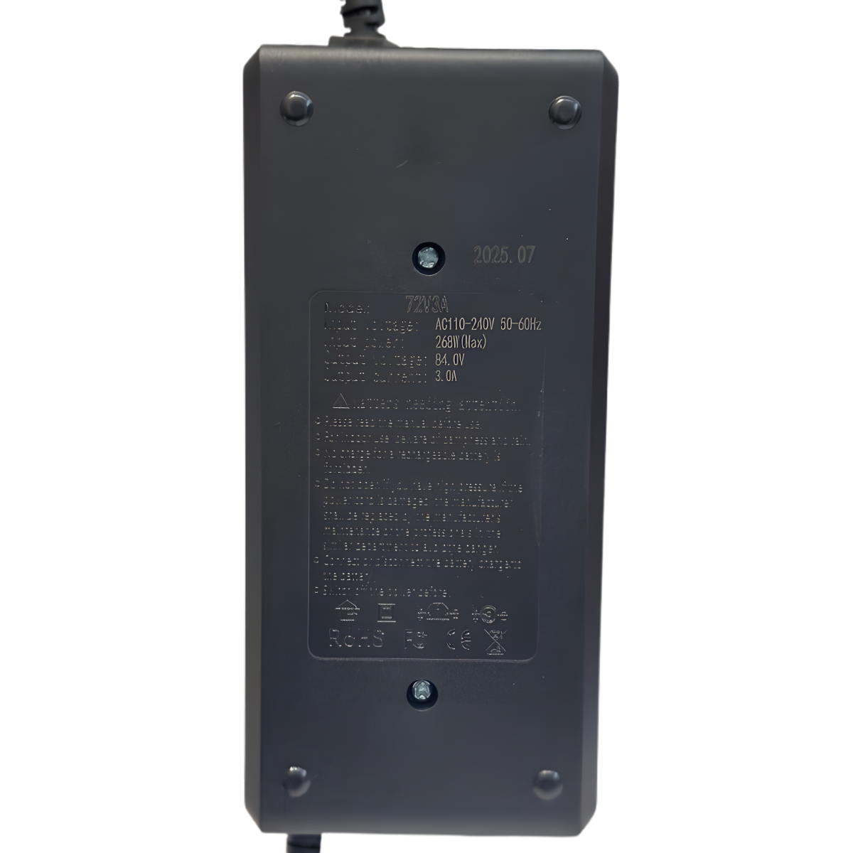 Chargeur 84V 3A pour vélos électriques 72V 5.5x2.1mm