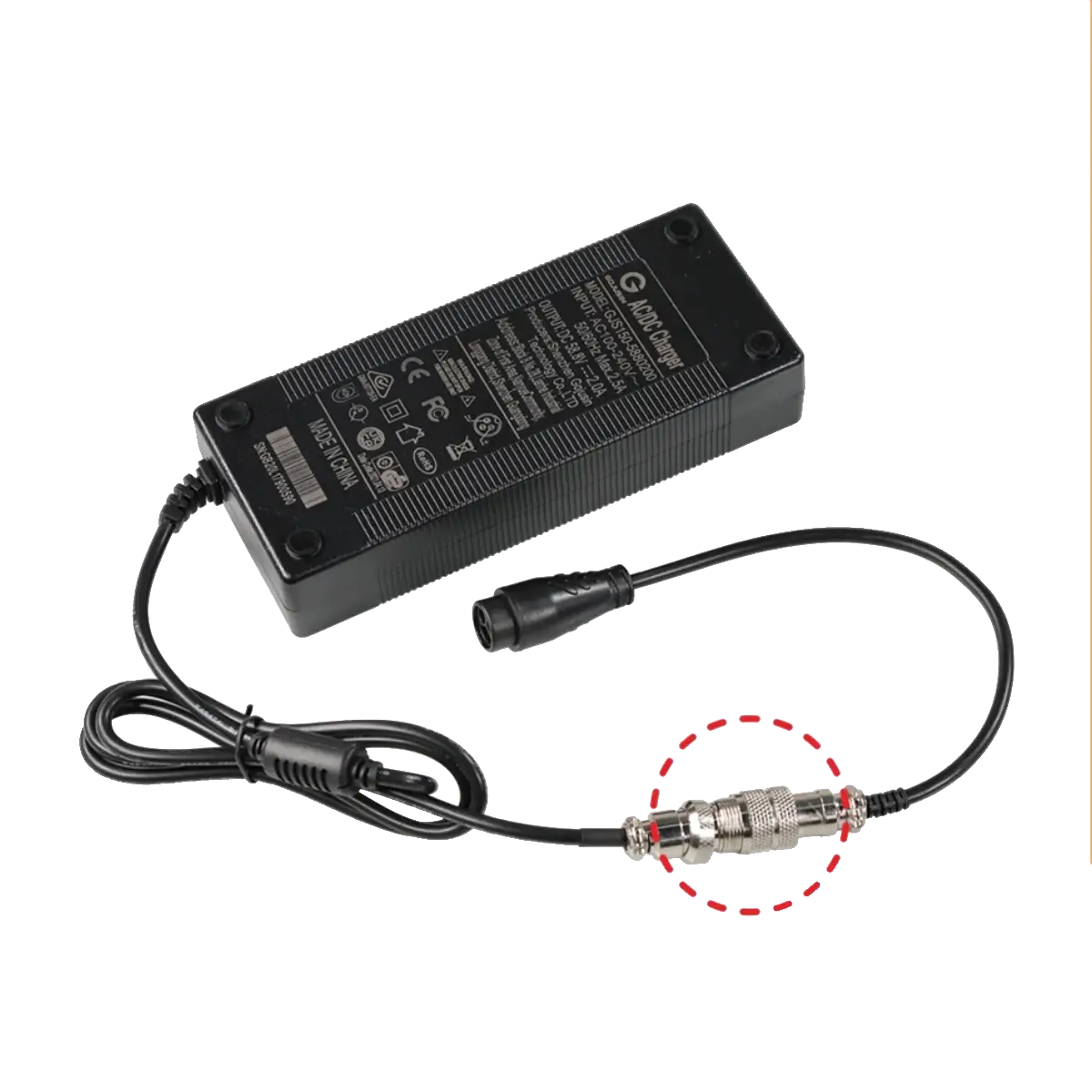 Câble adaptateur GX16 vers M20 pour trottinette Dualtron
