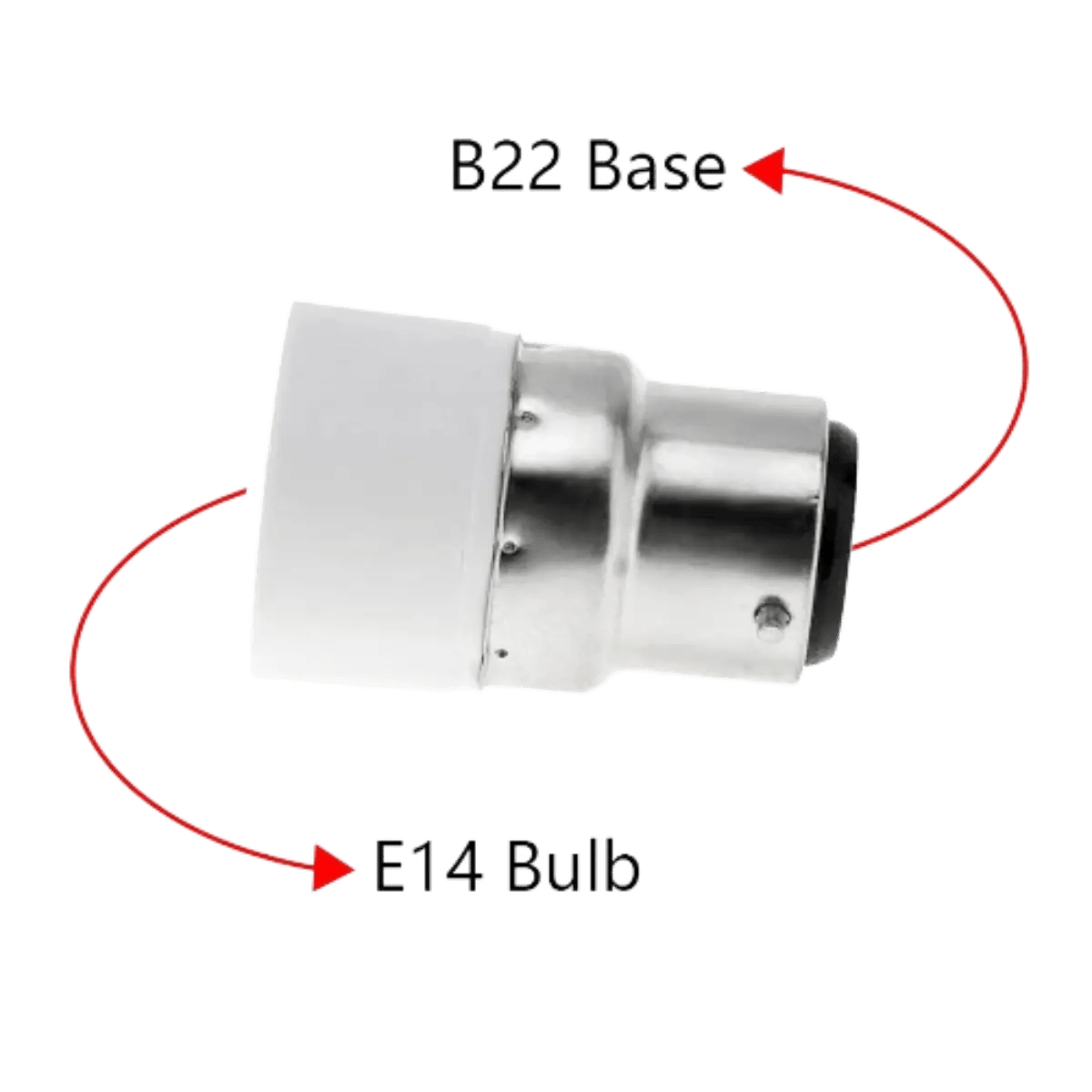 Adaptateur d'ampoule LED B22 à E14