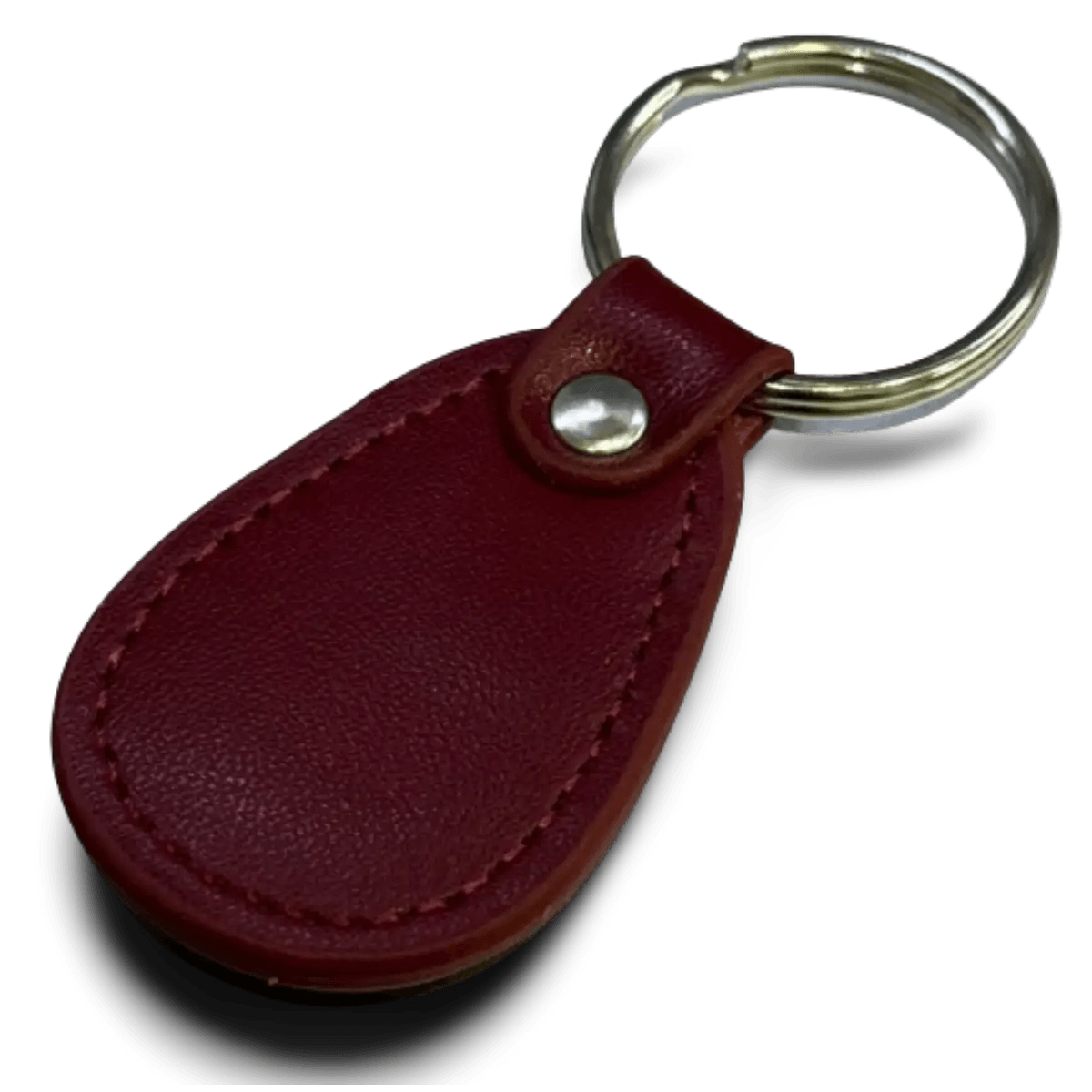 Badge en cuir rouge TAG-CN compatible TAGID