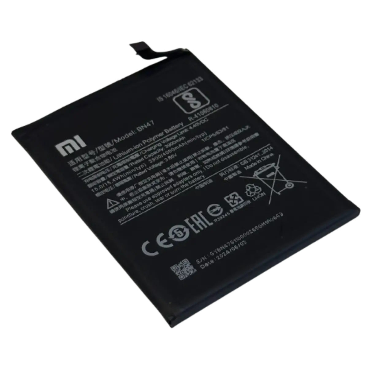 Batterie BN47 d'origine Pour Xiaomi RedMi 6 Pro, Mi A2 Lite