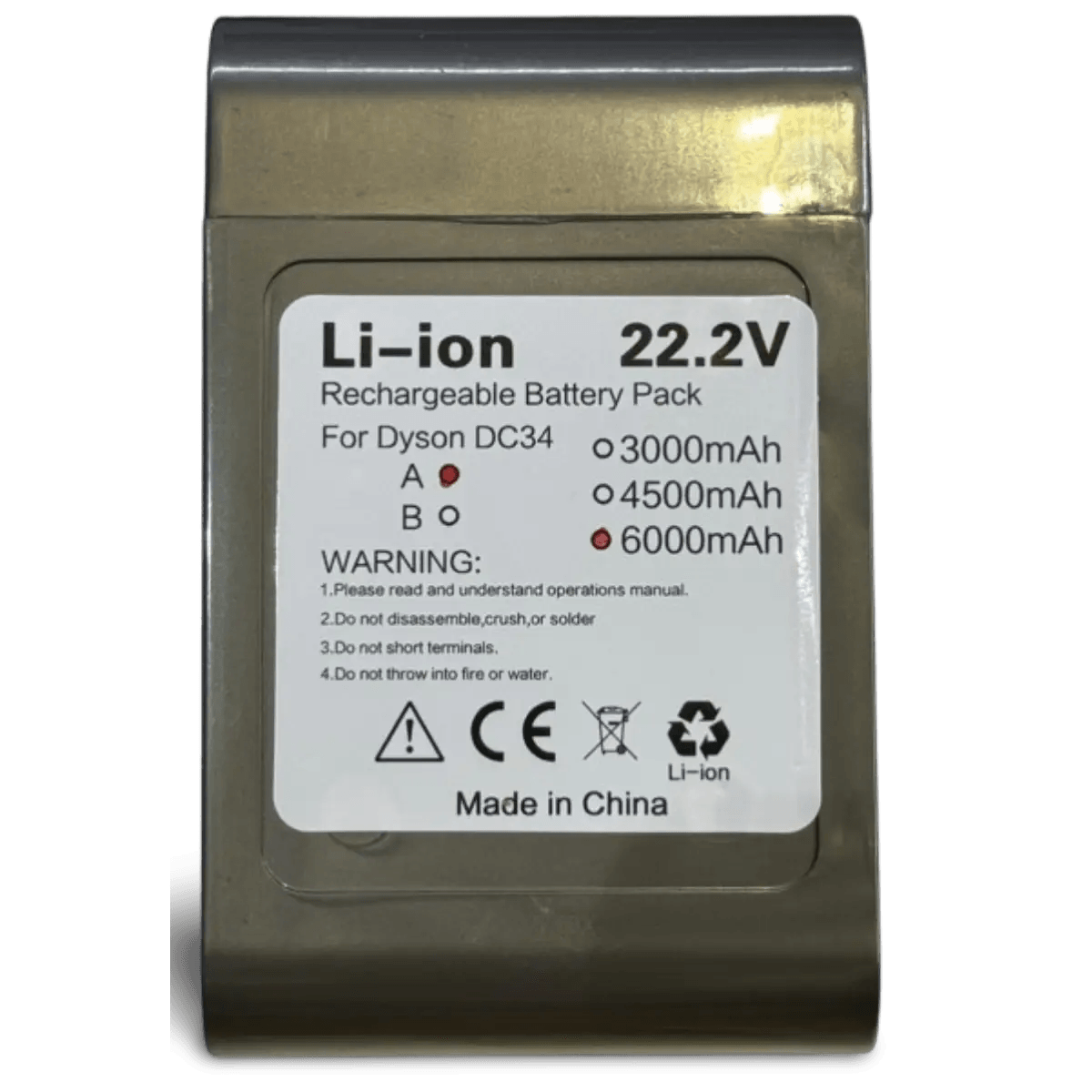 Batterie pour Dyson DC31, DC34, DC35, DC44, DC45