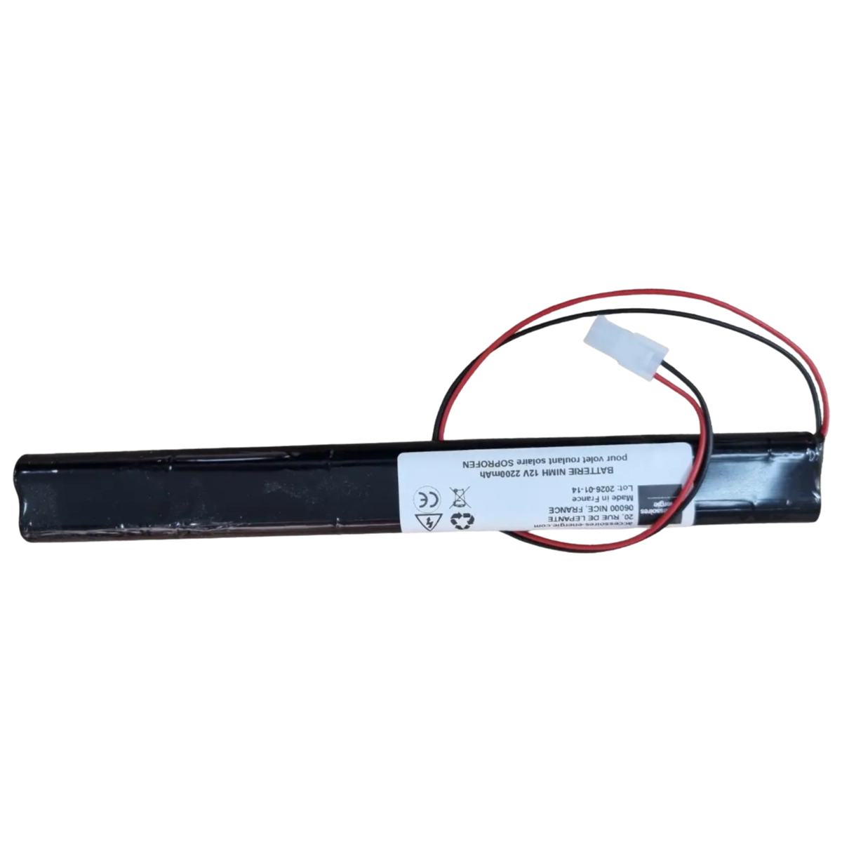 Batterie NiMH 12V 2200mAh volet roulant solaire SOPROFEN
