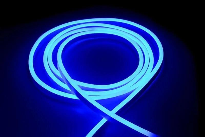 Bande LED néon flexible 12V Bleu 5M Accessoires Energie