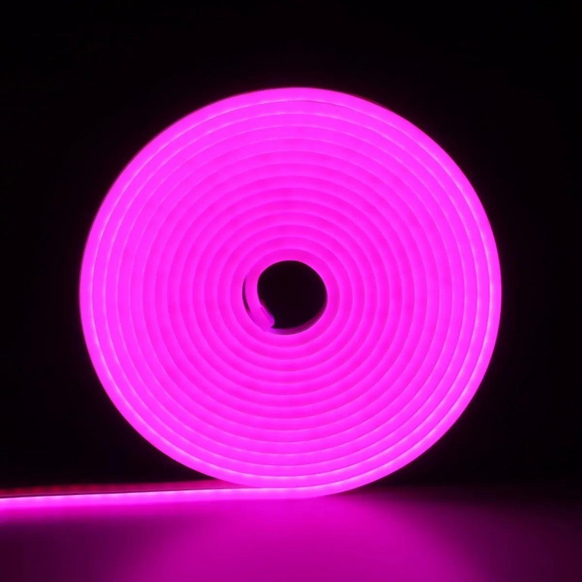Bande LED néon flexible 12V Rose 8M Accessoires Energie