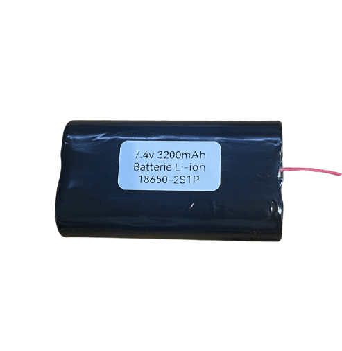 Batterie Rechargeable Li-ion 2x 18650 7.2V/7.4V 3200mAh BMS Accessoires Energie
