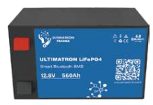 Batterie connectée Lithium LiFePO4 12V 560Ah, série ULM Accessoires Energie