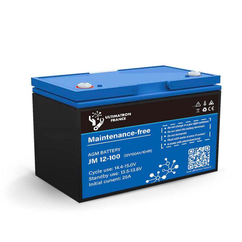 Batterie plomb-carbone 12V - 100Ah - Série JM Accessoires Energie