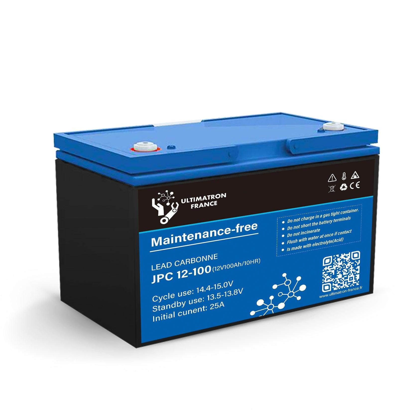 Batterie plomb-carbone 12V - 100Ah - Série JPC Accessoires Energie