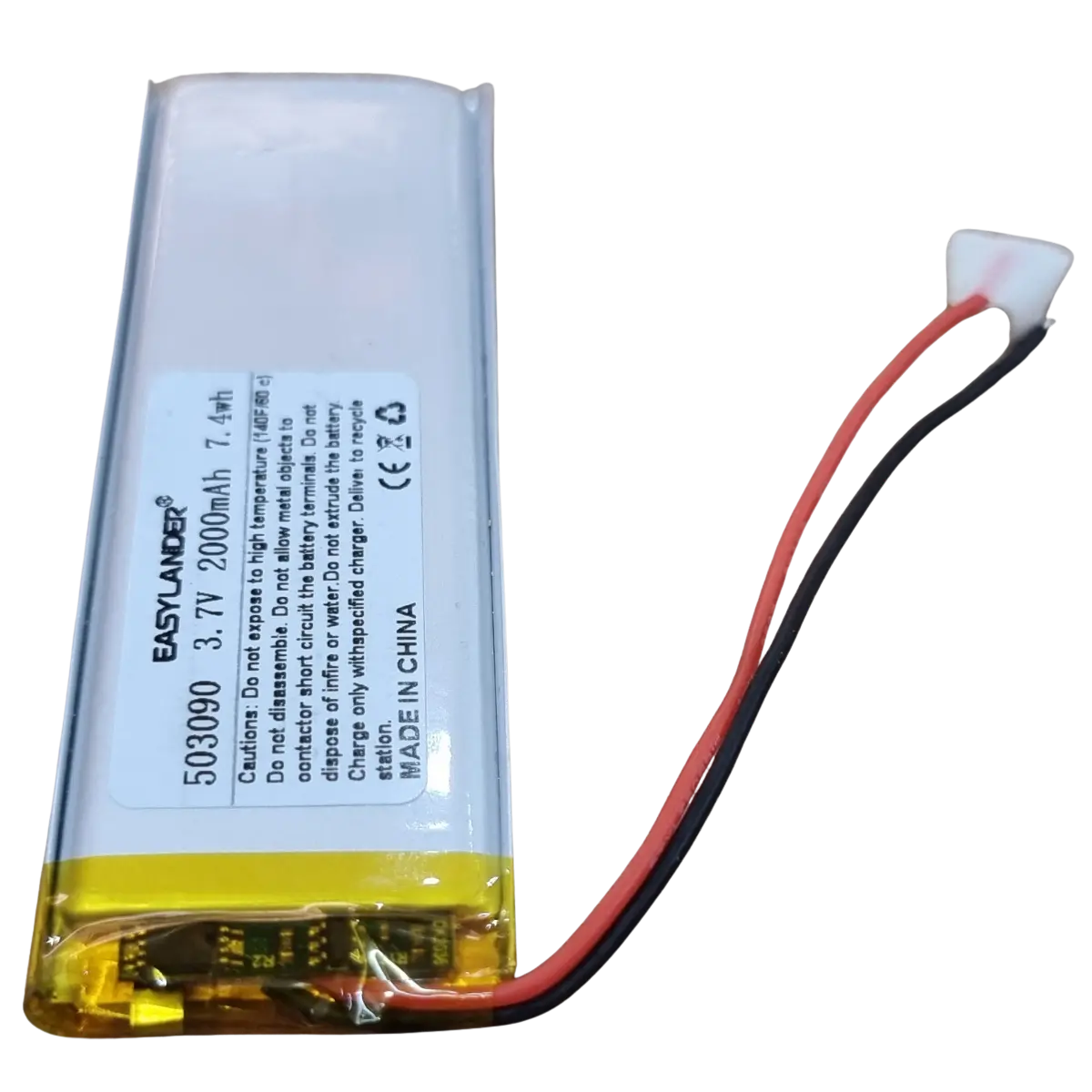 Batterie LiPo 503090 avec sortie fils et BMS intégré