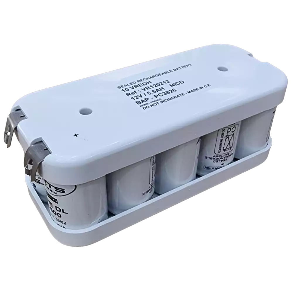 Batterie NiCd 12V 5.5Ah ARTS 804607 sous flasques