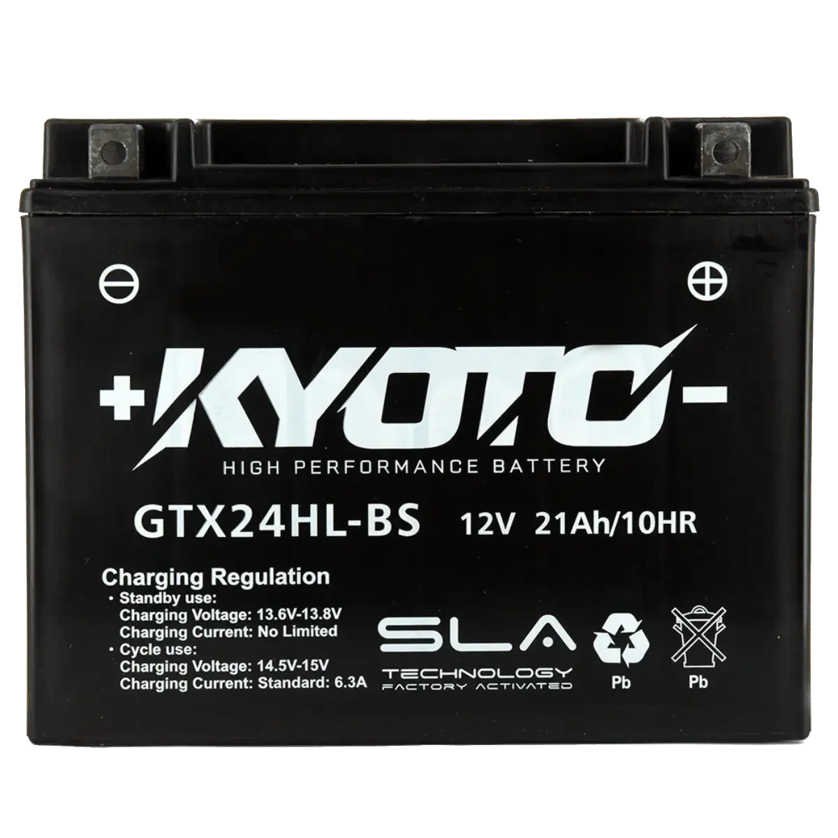 Batterie KYOTO GTX24HL-BS 12V 21Ah AGM prête à l’emploi