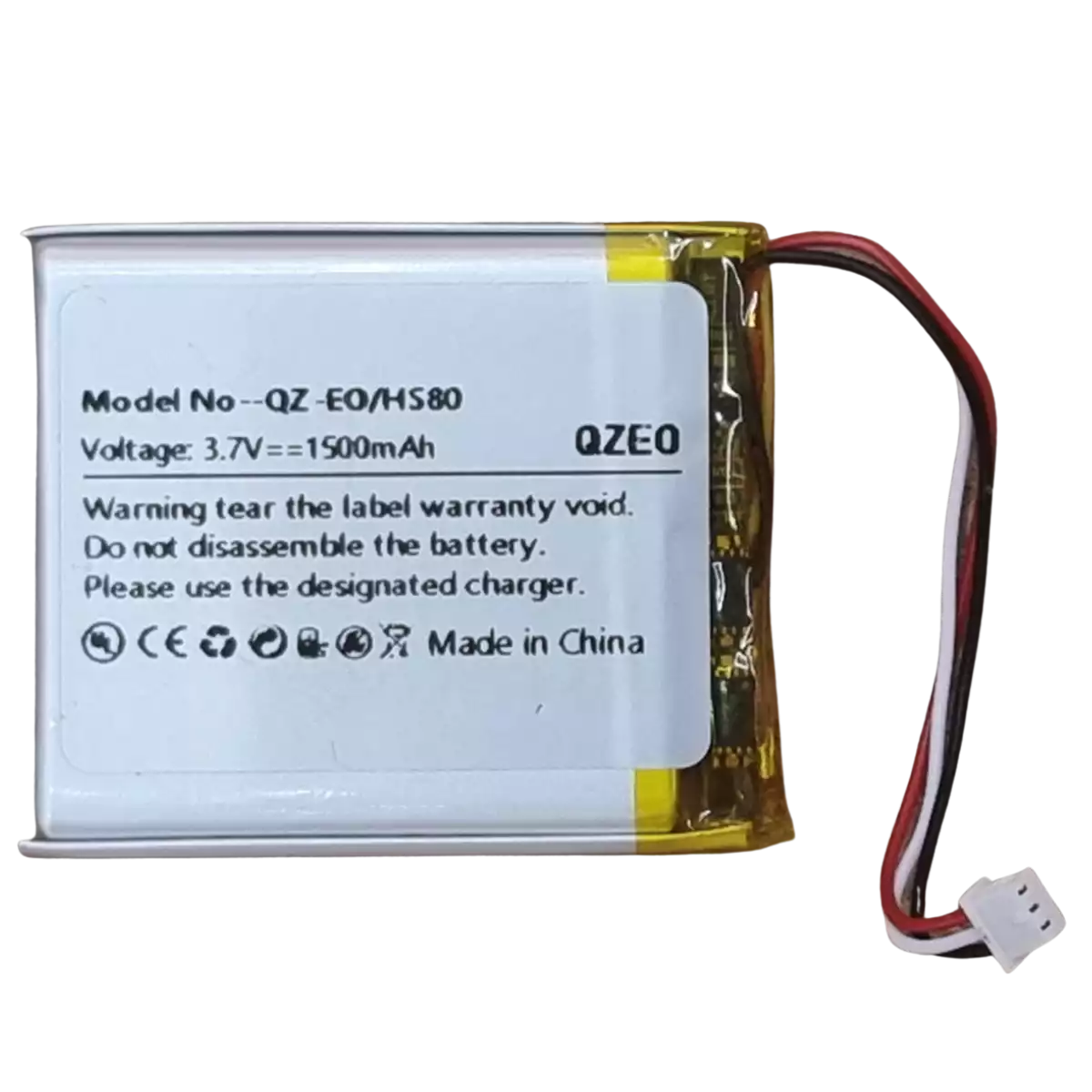Batterie casque Corsair 3.7V 1500mAh connecteur 3 fils