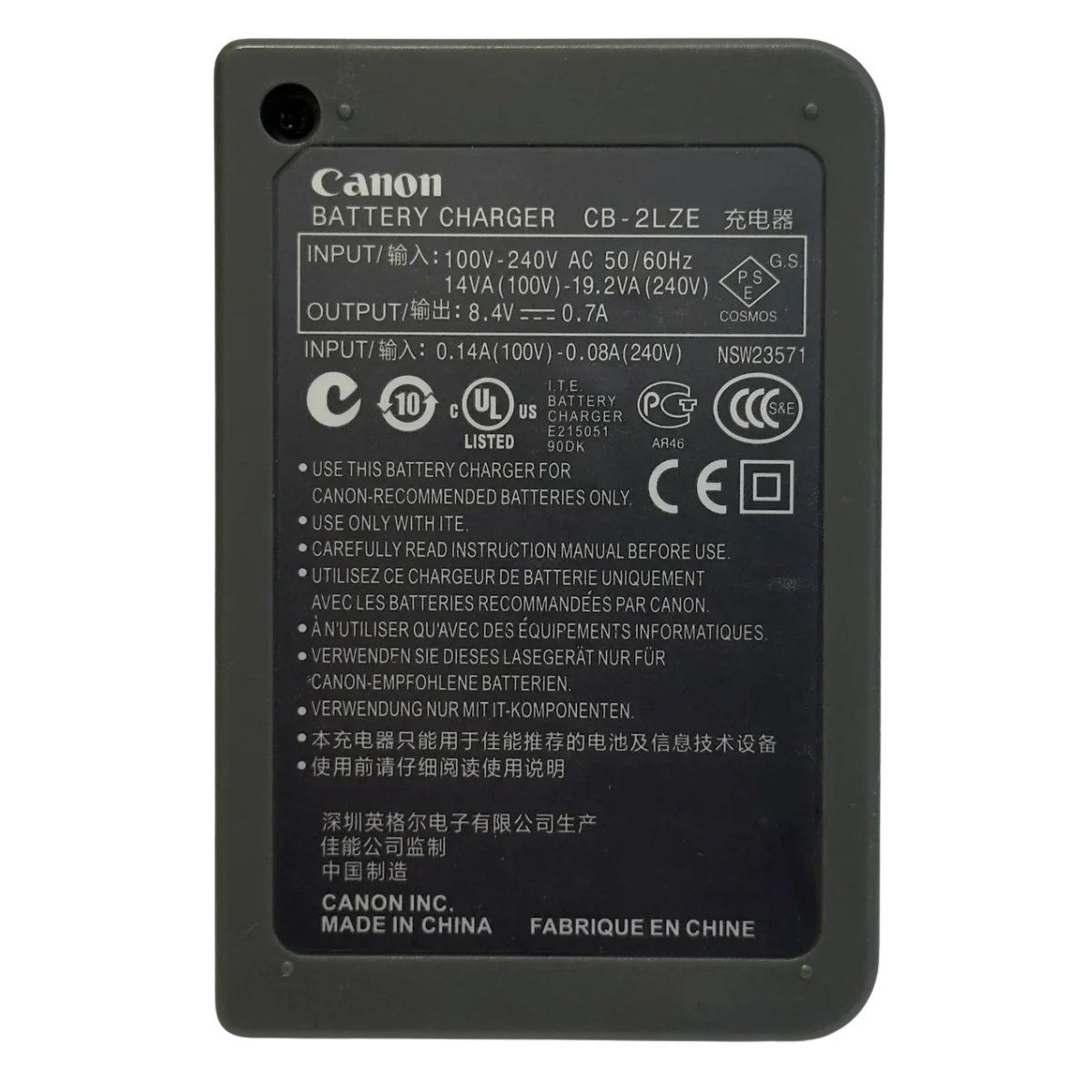 Chargeur  pour batterie Canon NB-7L accessoires energie