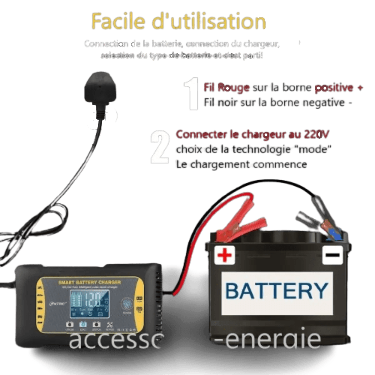 Chargeur Intelligent Mascot Pour Batterie Plomb 24V – 1,2 A – Modèle 2541_24V Robuste Et Fiable
