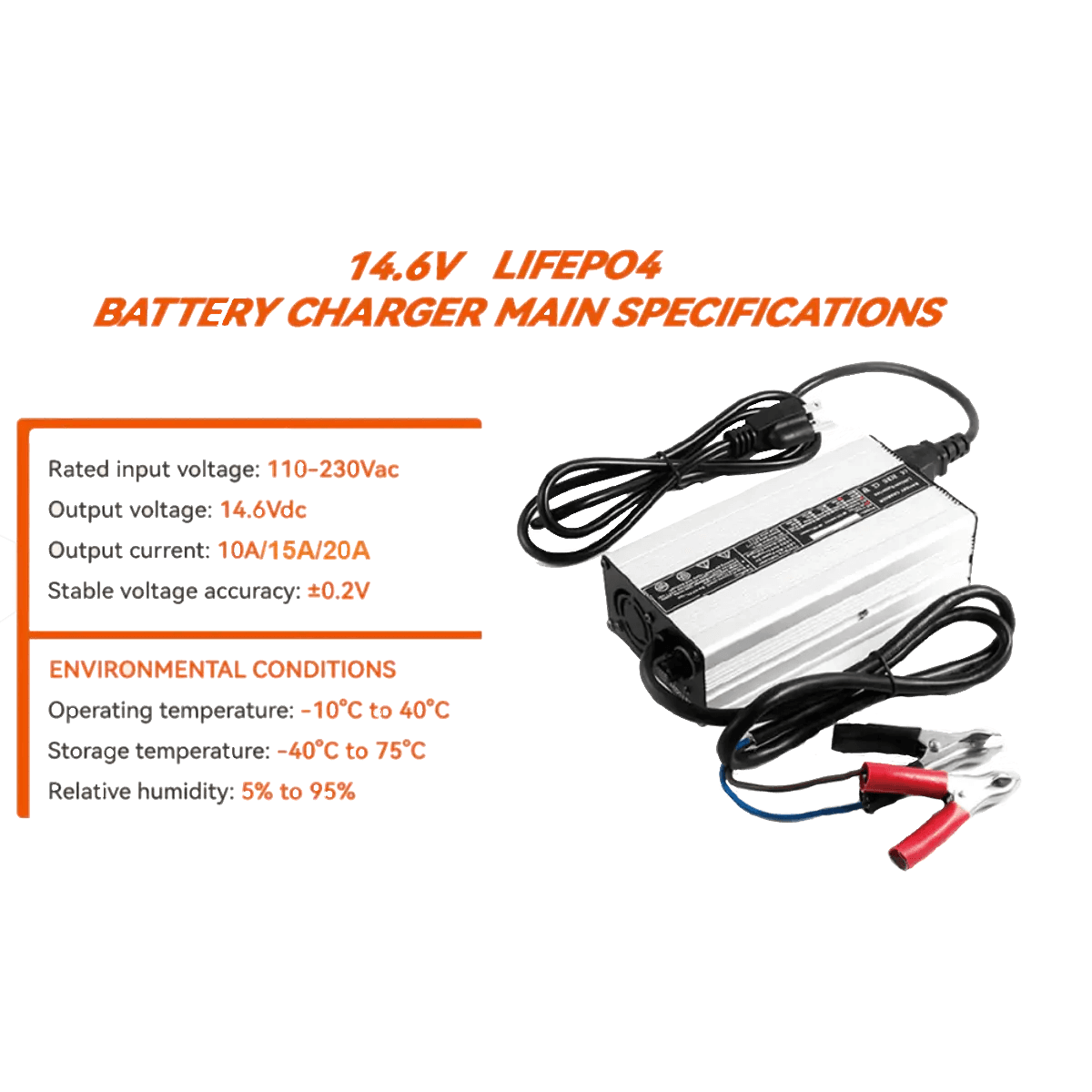 Chargeur LiFePo4 12V 20A