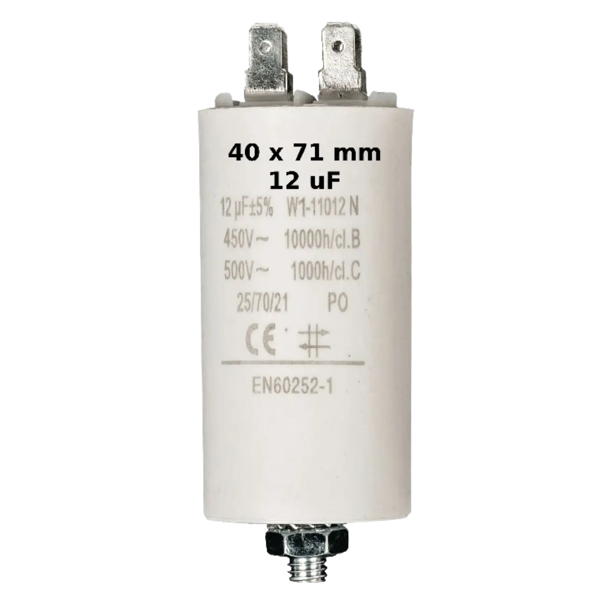 450V capacitors from 1uF to 60 uF 