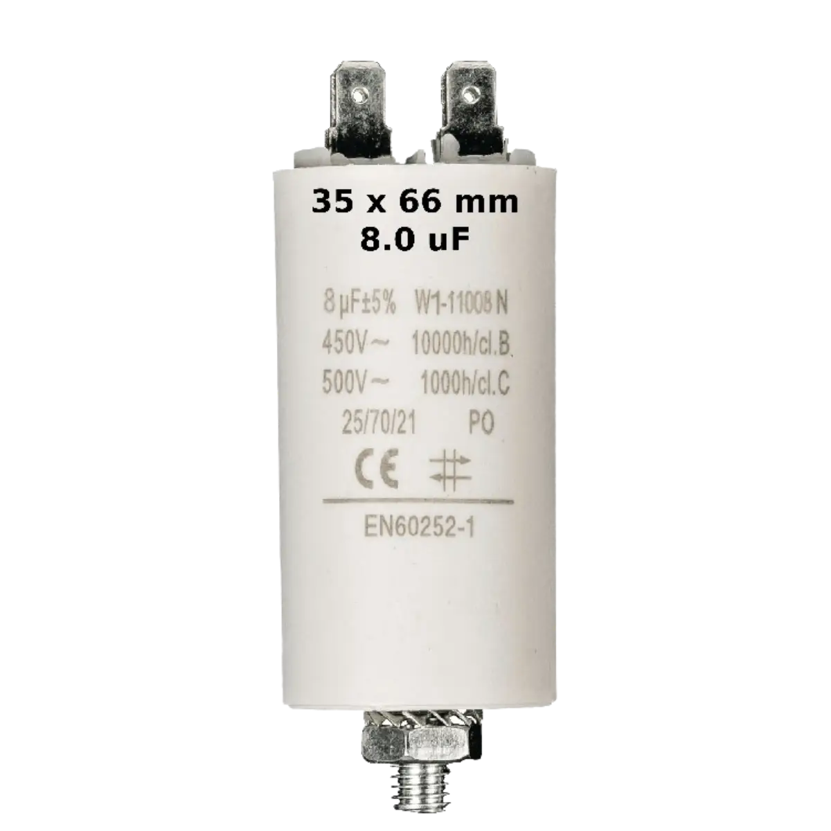 450V capacitors from 1uF to 60 uF 
