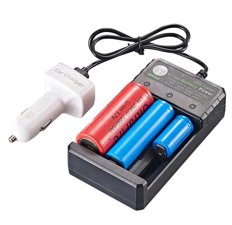 Chargeur USB de 3 batteries au lithium avec voyant LED Accessoires Energie