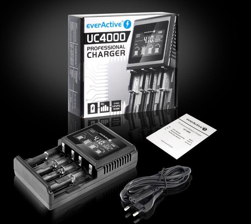 Chargeur pour 4 batteries Ni-Mh, Li-ion et LIFEPO4 Accessoires Energie
