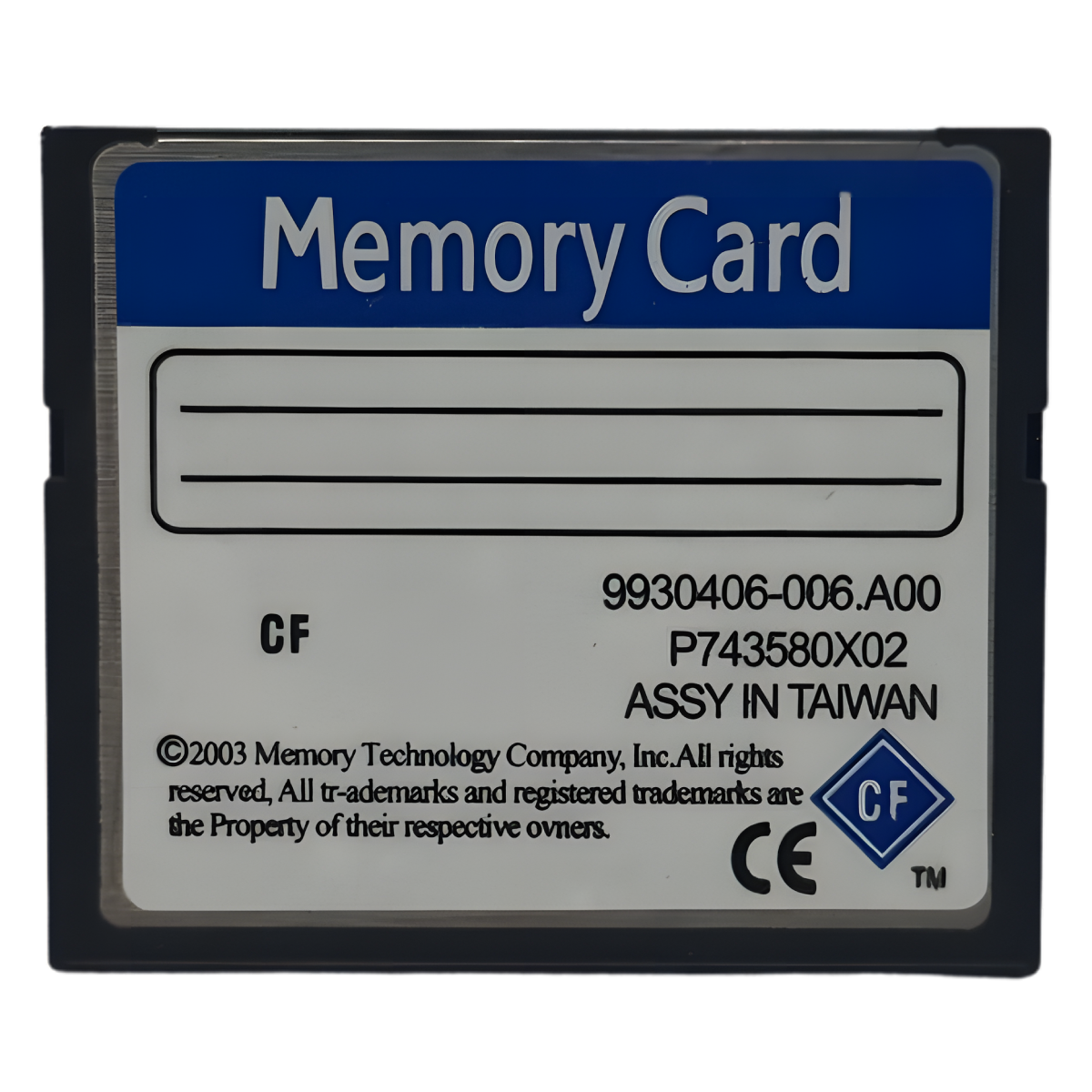 Carte mémoire Compact Flash 2Gb