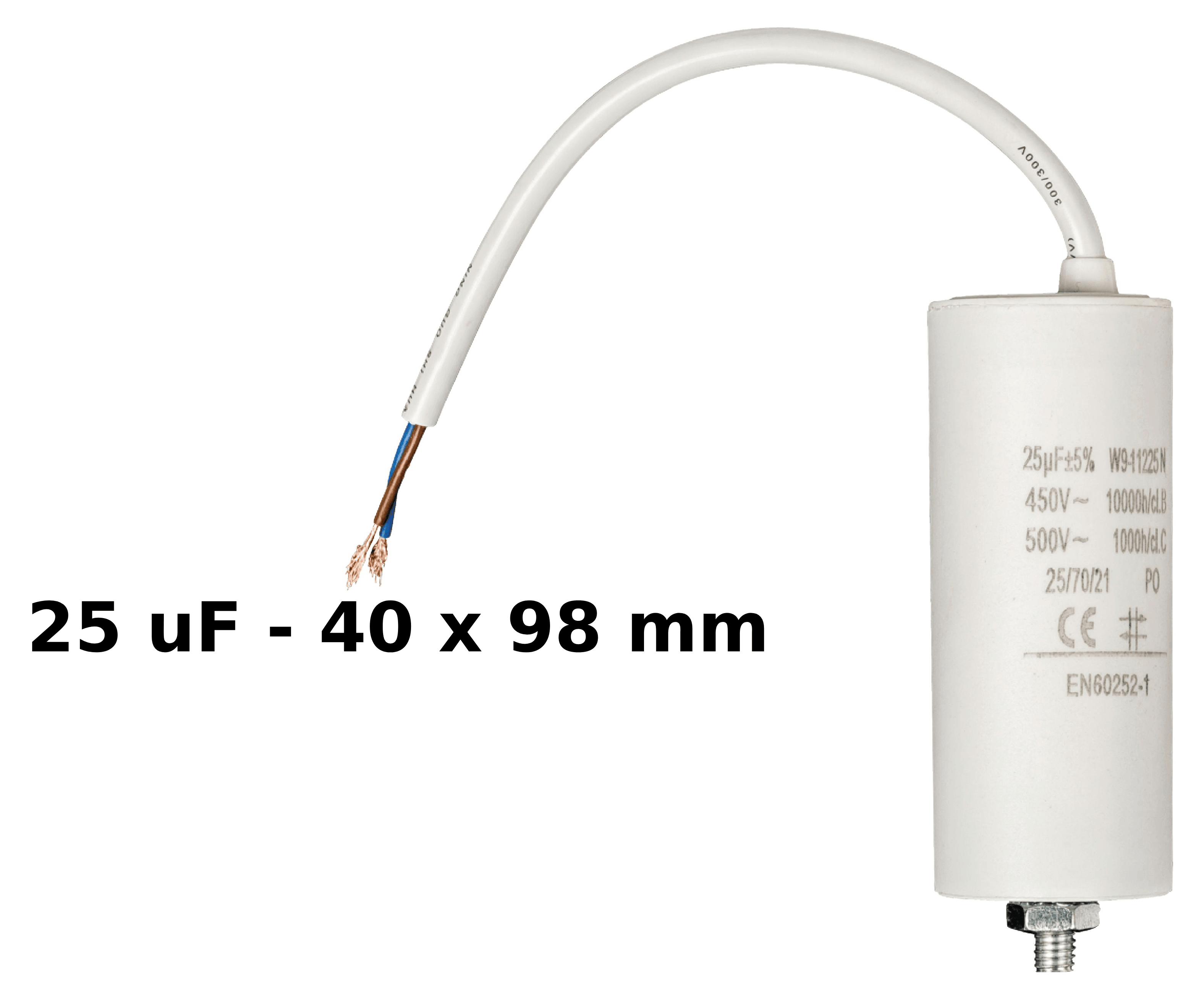 Condensateurs avec fils 450V de 2.0uF à 60uF Accessoires Energie