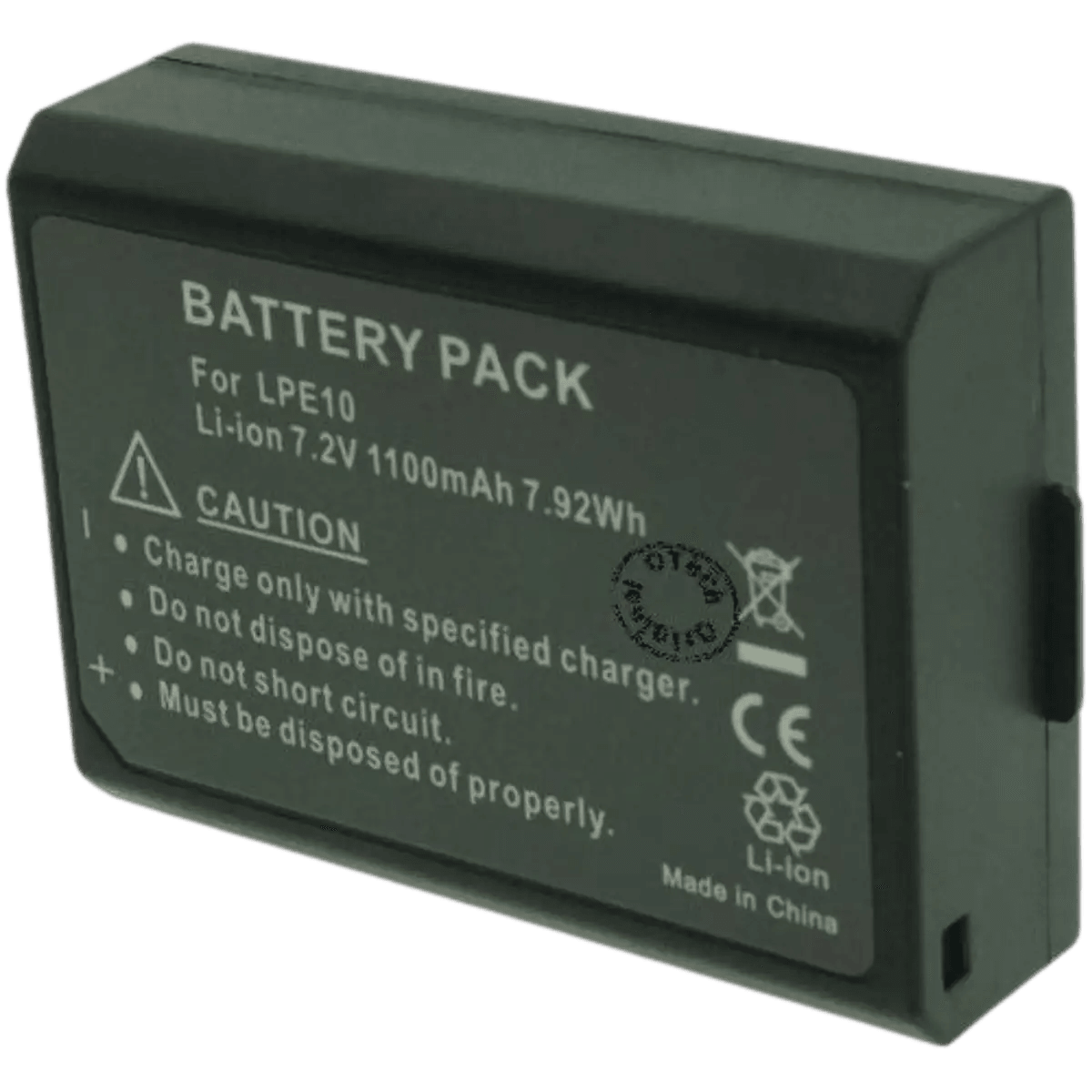 Batterie LP-E10 pour appareil photo Canon