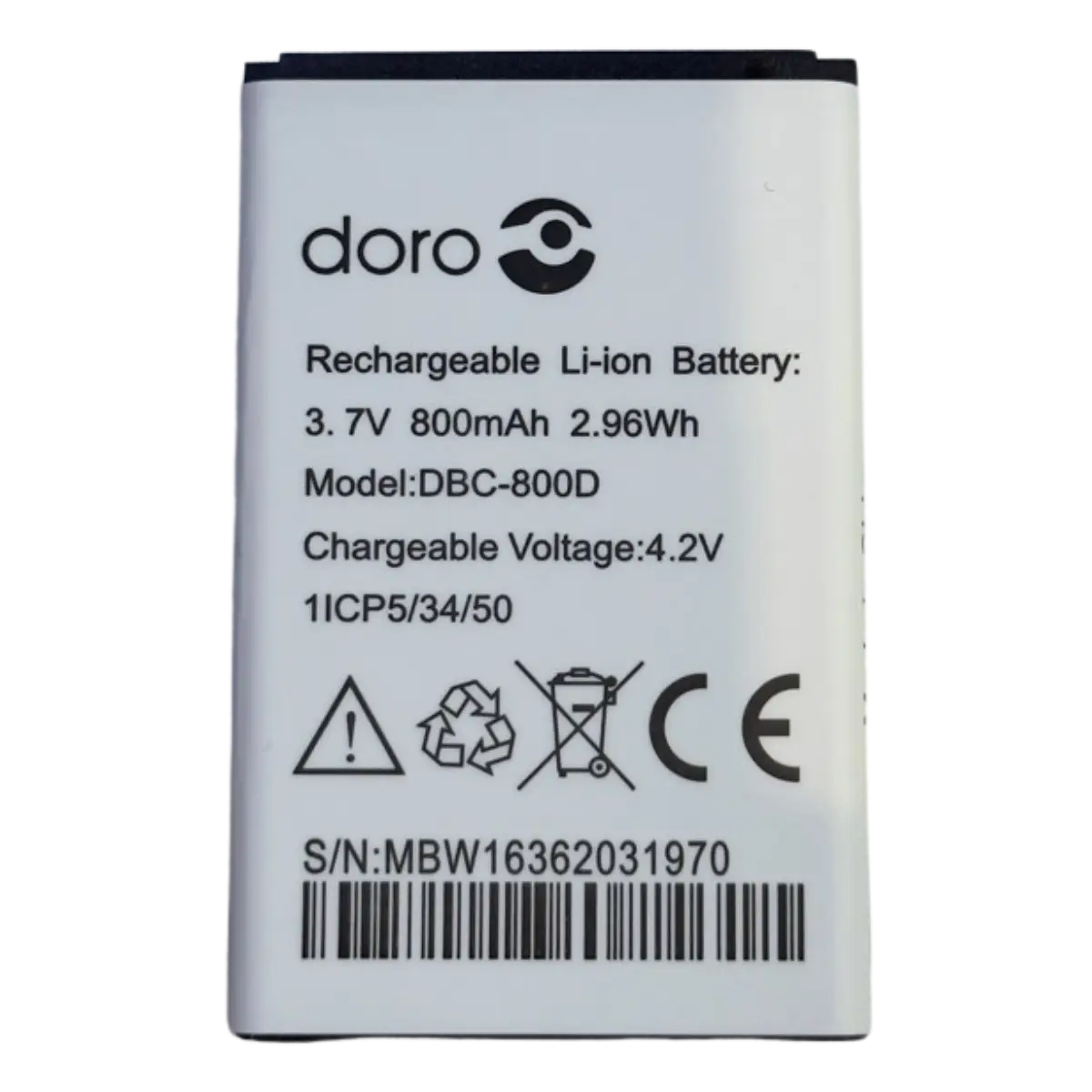 Batterie DBC-800D pour téléphone Doro d'origine