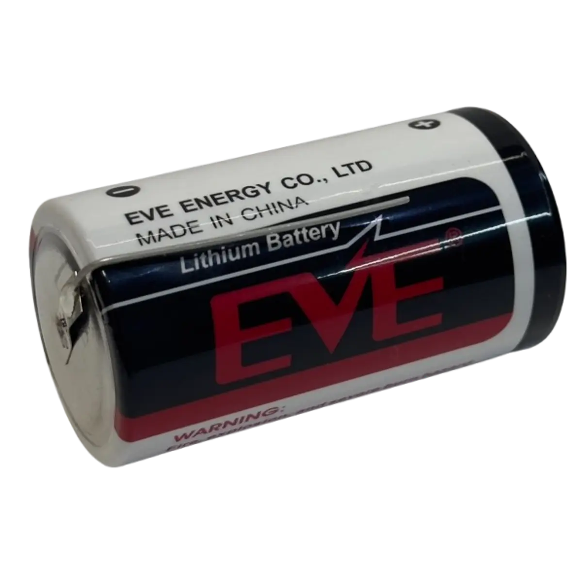 Pile Lithium 3.6V EVE ER34615 D avec languettes à souder