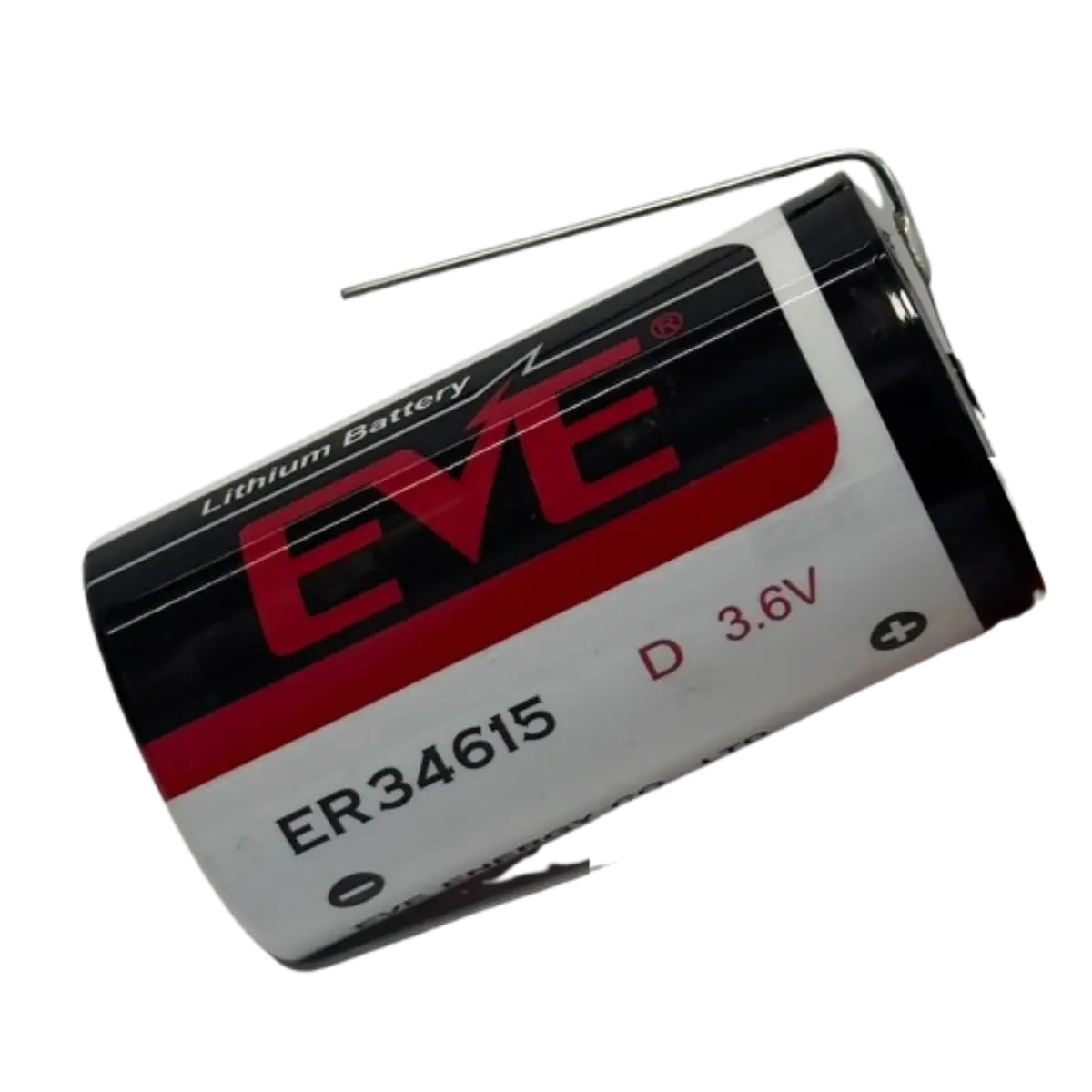 Pile Lithium 3.6V EVE ER34615 D avec languettes à souder