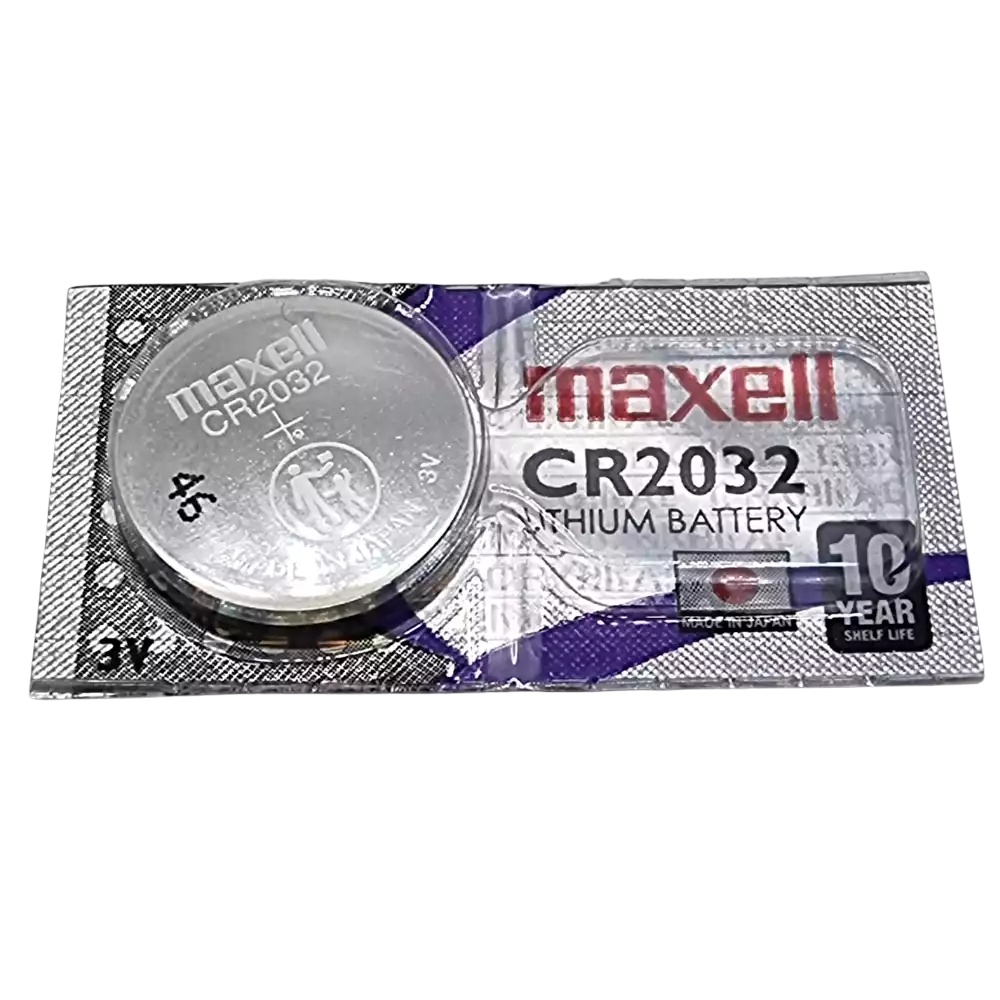 Face positive de la pile bouton CR2032 Maxell 3V