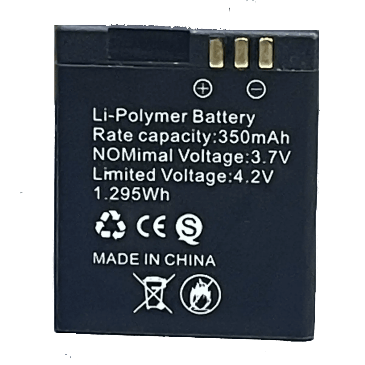 Batterie 3.7V 350mAh pour montre connectée
