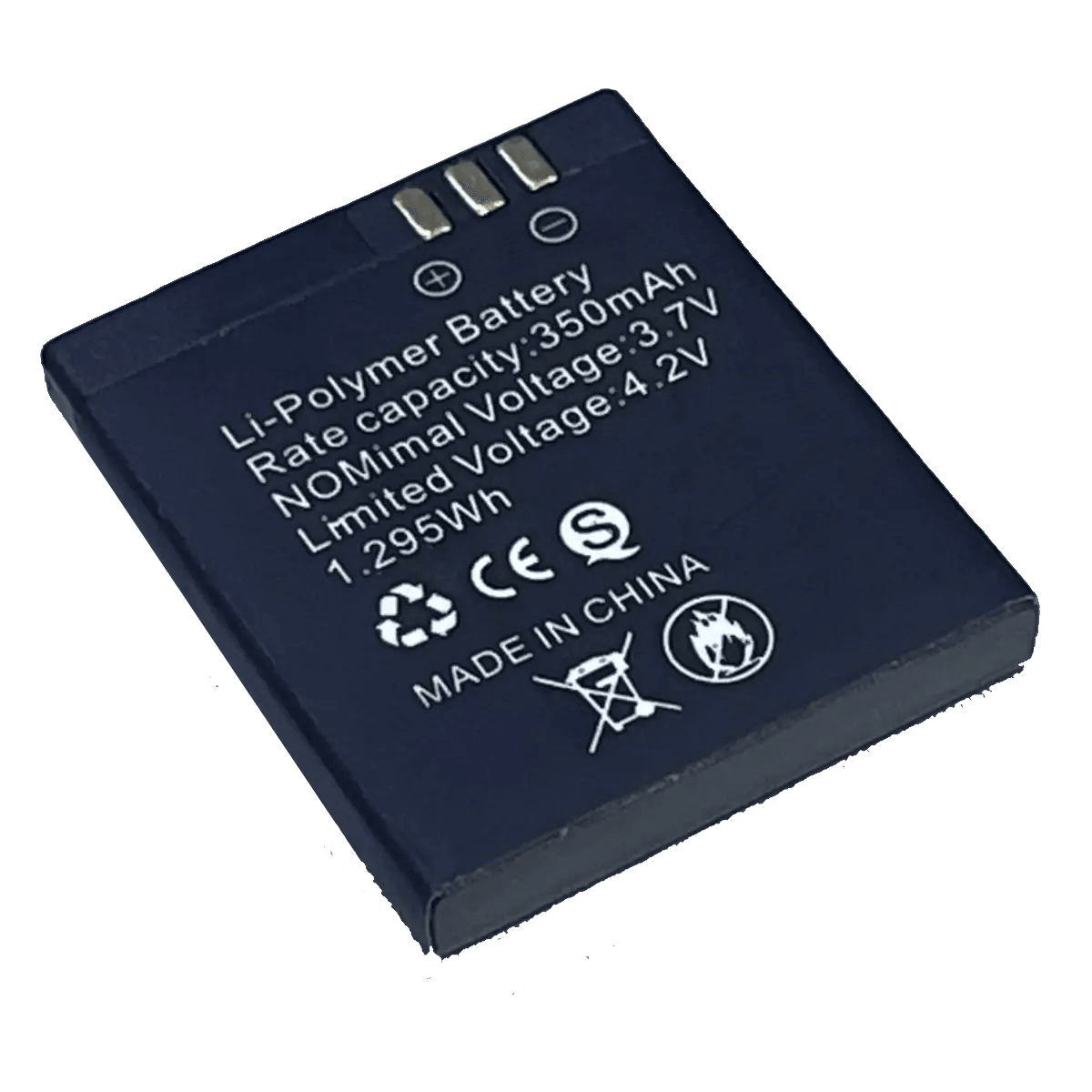 Batterie 3.7V 350mAh pour montre connectée