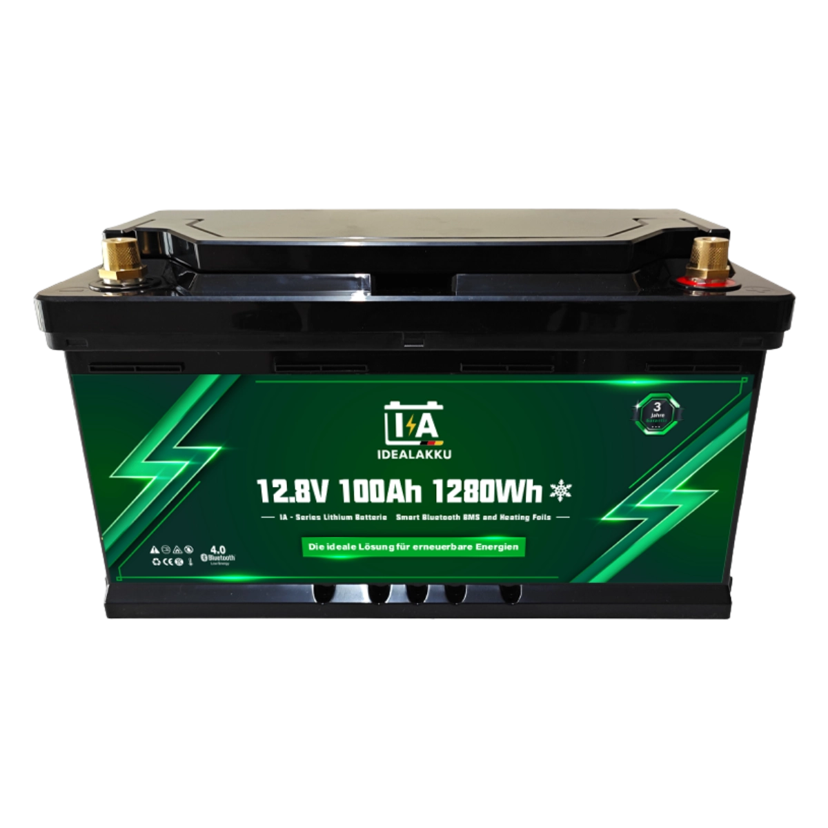 Batterie Lithium 12.8V 100Ah avec chauffage – IDEALAKKU