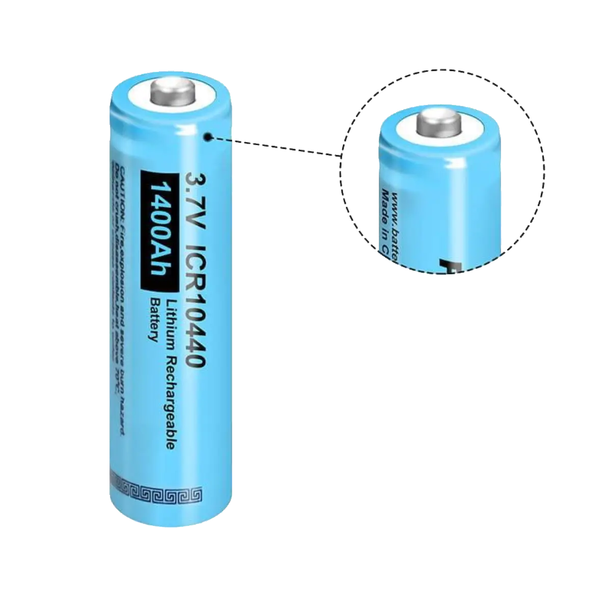 Batterie AAA Rechargeable Li-ion 3.7v 350mAh ICR 10440