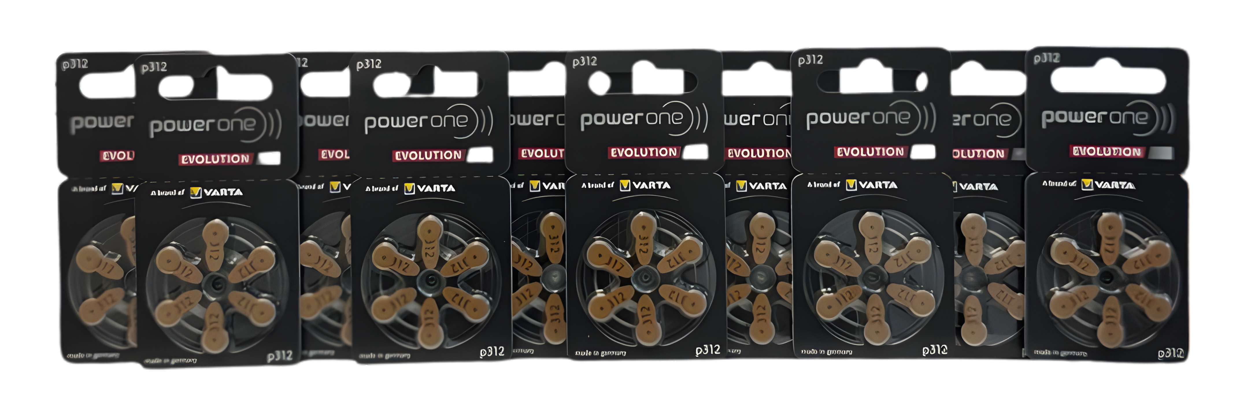Piles Auditives 312 PR41 – Plaquette Marron x10 (60 Piles)