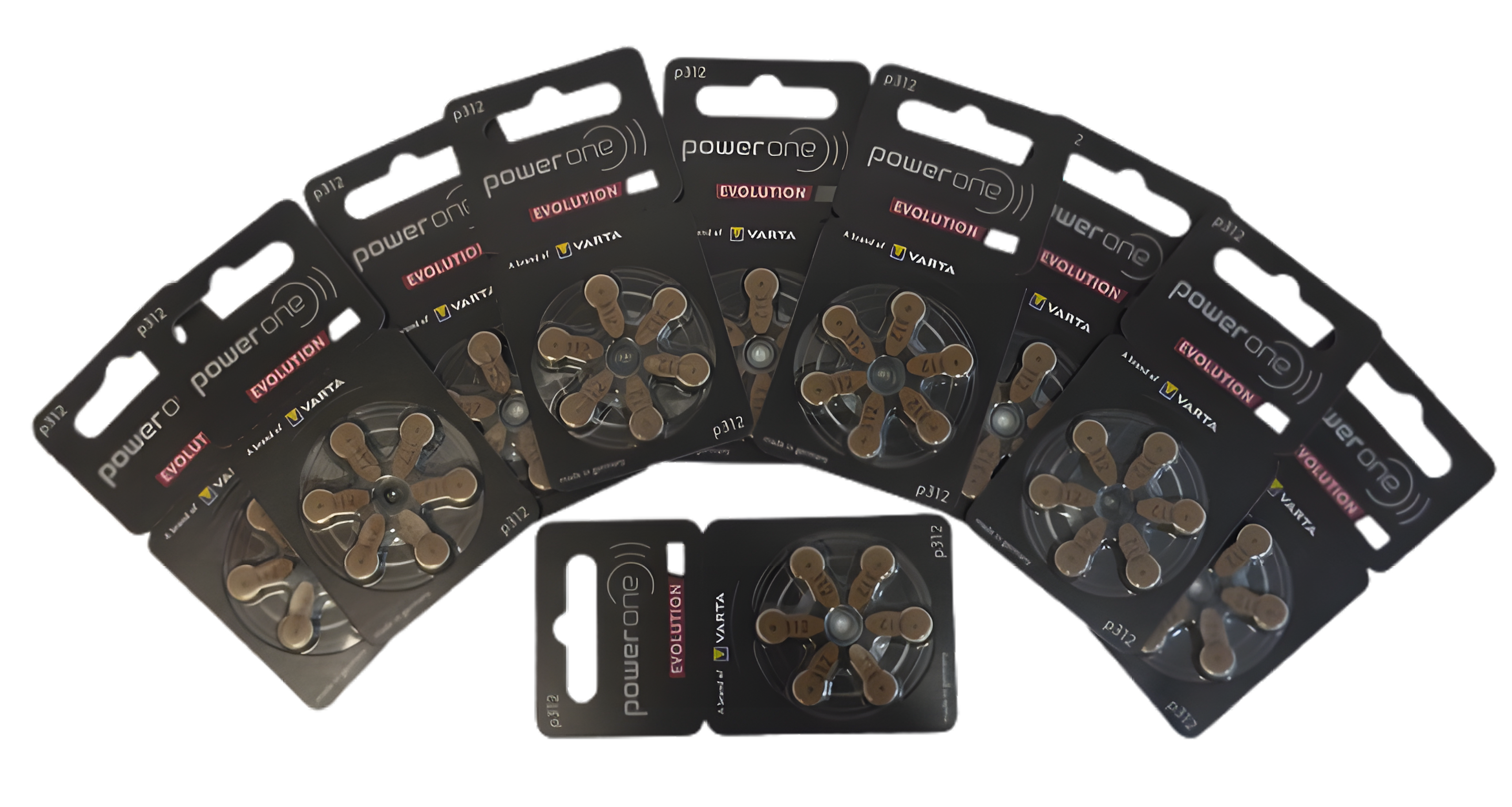 Piles Auditives 312 PR41 – Plaquette Marron x10 (60 Piles)