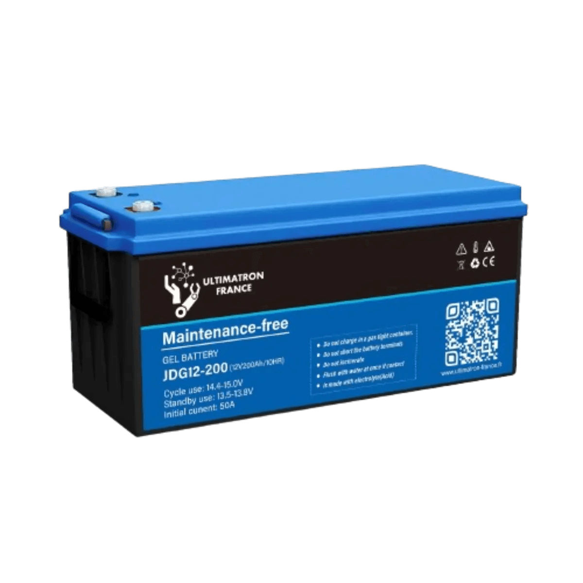 Batterie plomb GEL 12V - 200Ah - Série JDG