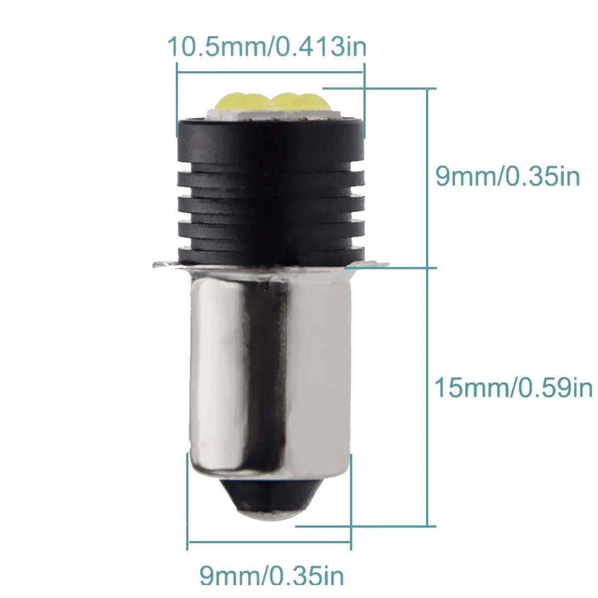 Ampoule LED P13,5S 9-30V pour lampe de poche Maglite