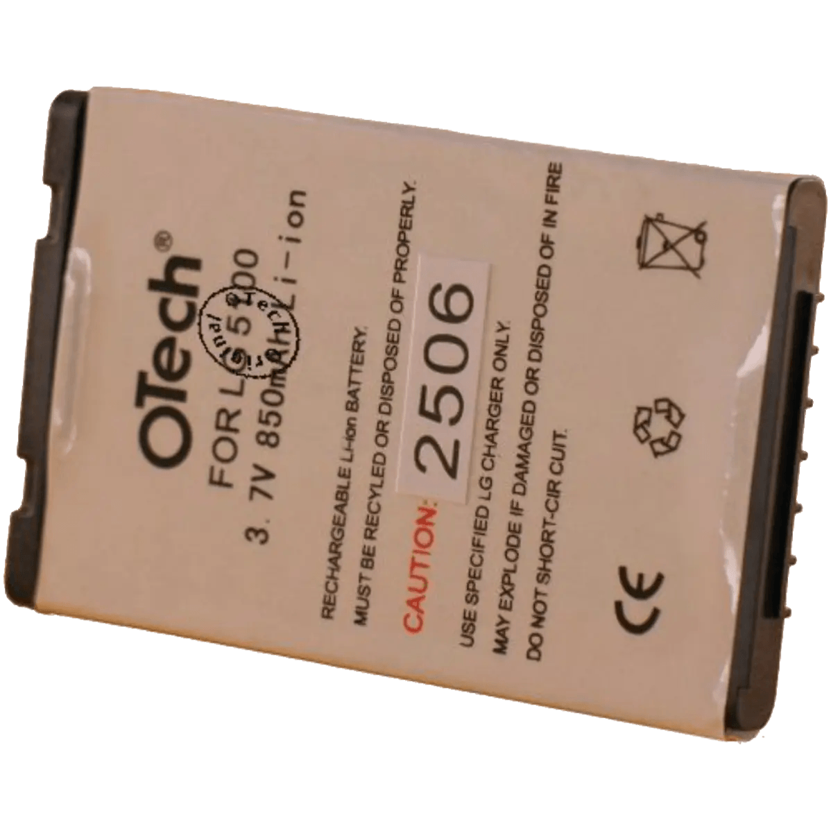 Batterie pour téléphone portable LG G1610, L5100, T5100