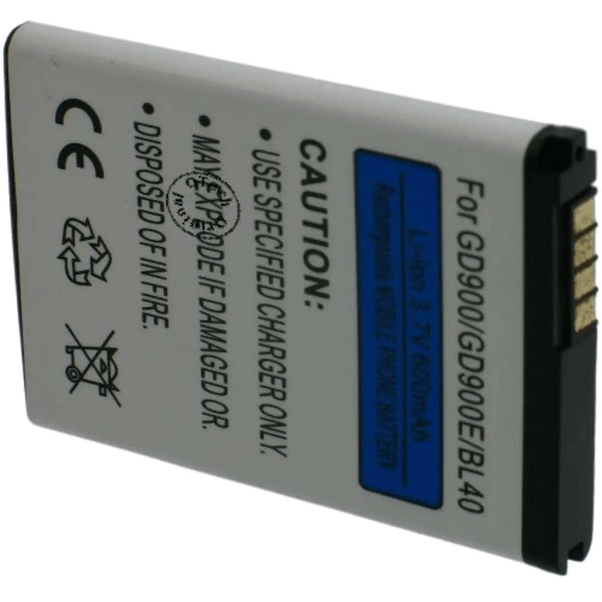 Batterie pour téléphone portable LG BL40, GD900, GD900E