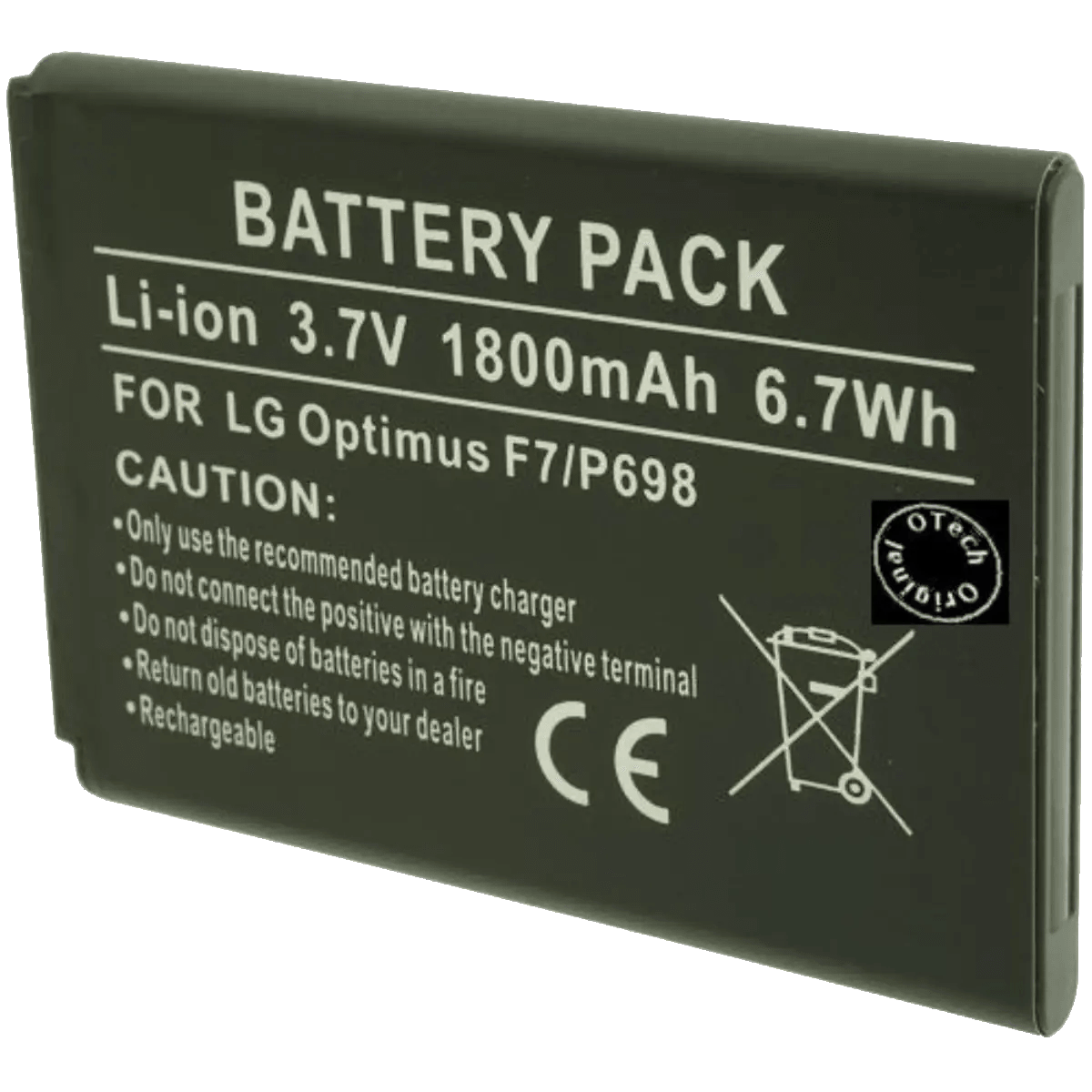 Batterie pour téléphone portable LG F7, P698, D405, L80