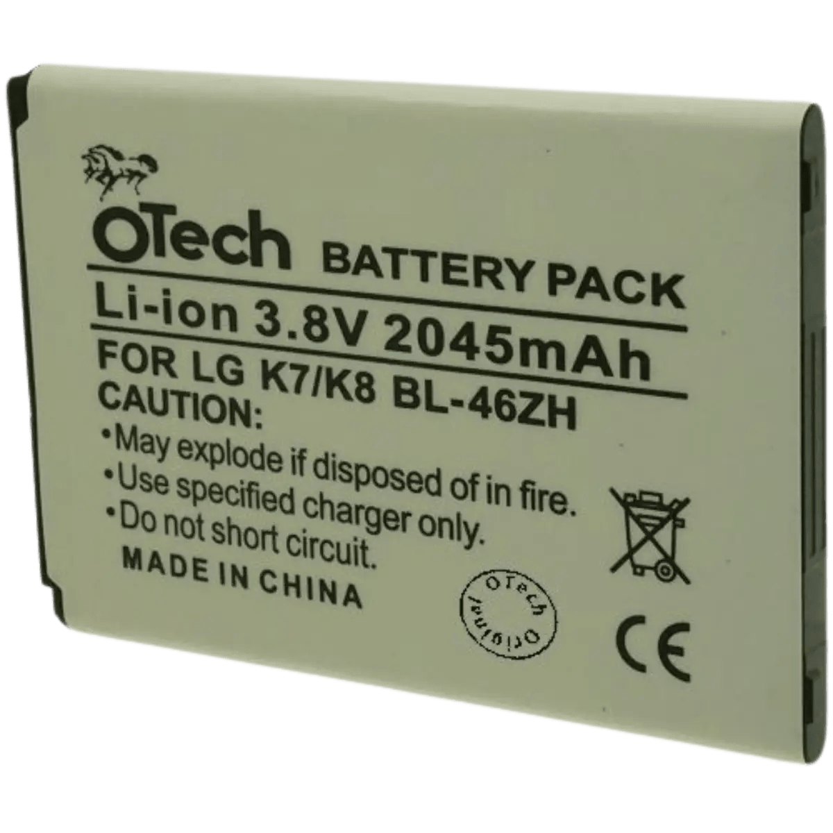 Batterie pour téléphone portable LG K7, K8, M160, X230, M150, M153
