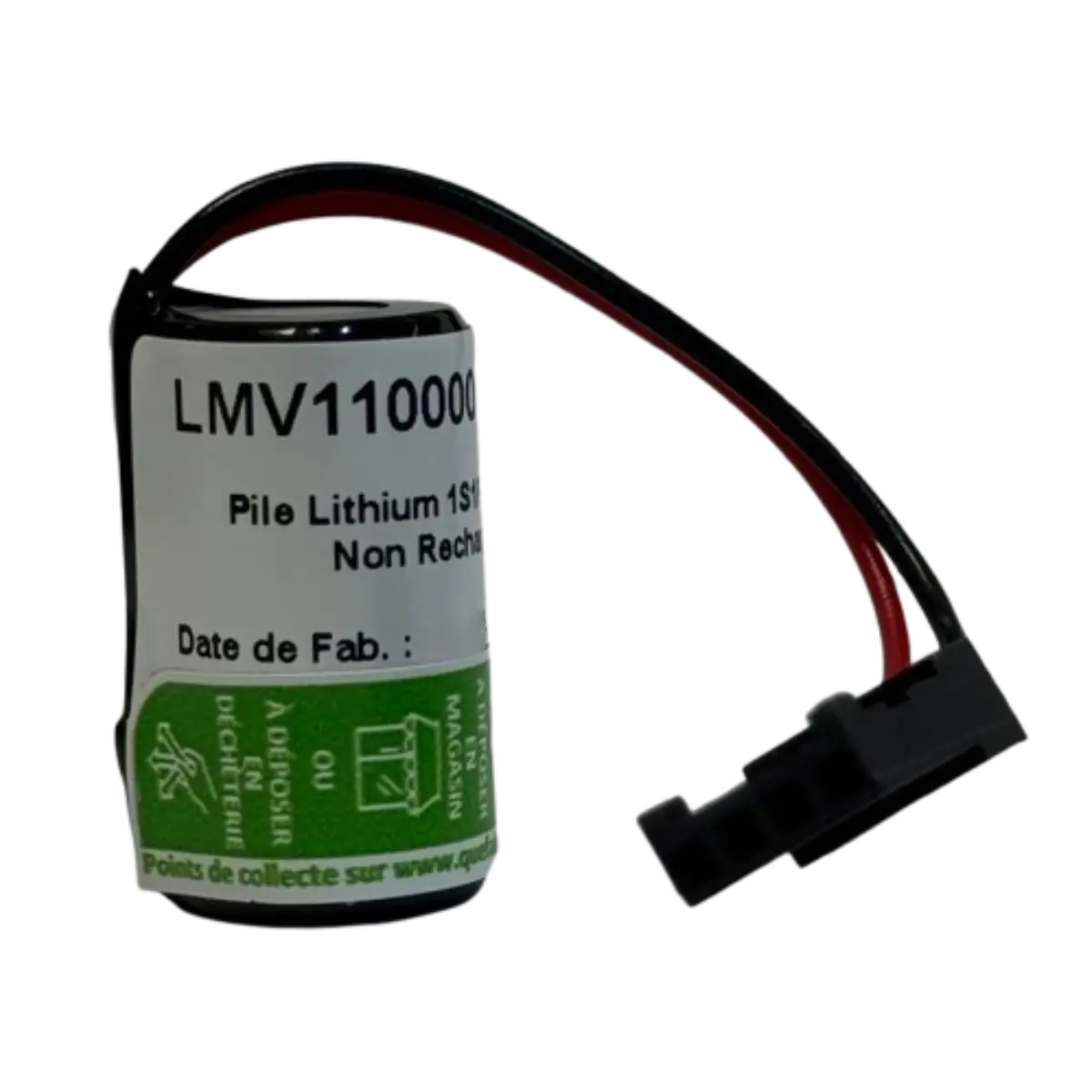 Pile Lithium 3V 950mAh 1/2AA LMV110000 pour Micrologix 1100