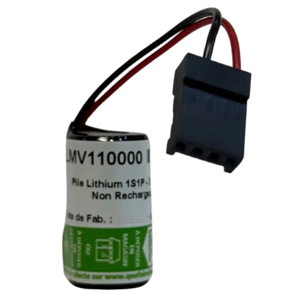 Pile Lithium 3V 950mAh 1/2AA LMV110000 pour Micrologix 1100