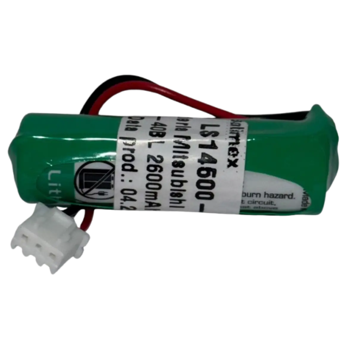 Pile lithium LS14500-MF 3.6V 2600mAh – Compatible Mitsubishi F1, F2, FX, FX2N