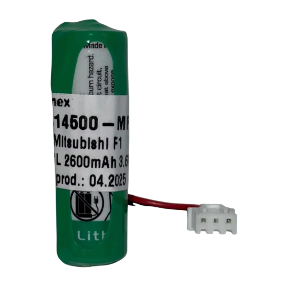 Pile lithium LS14500-MF 3.6V 2600mAh – Compatible Mitsubishi F1, F2, FX, FX2N
